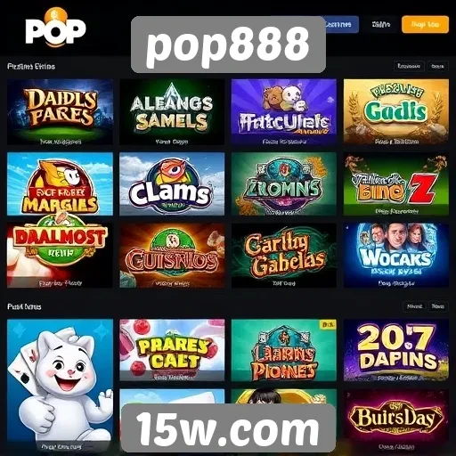 Pop888 oferece variedade de jogos online