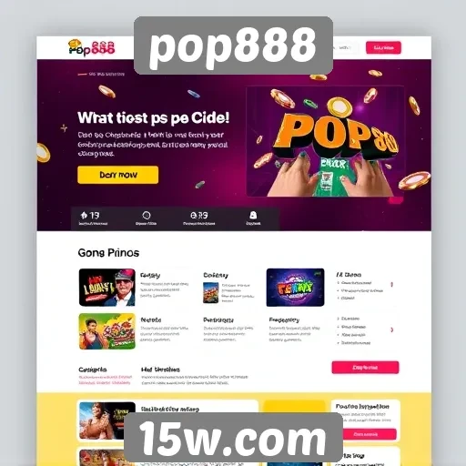 Estudo sobre a interface do site pop888